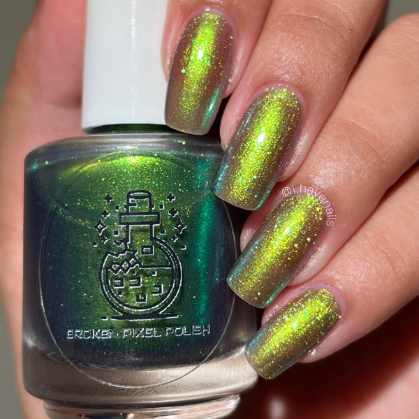 Broken Pixel Polish | Christmas Pickle