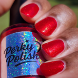 Perky Polish | Bright Red Snow Suit