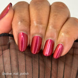 Broken Pixel Polish | Rome in Red Helleborus