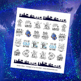 Ribbits Stickits | Winter Vibes Waterslide Decals